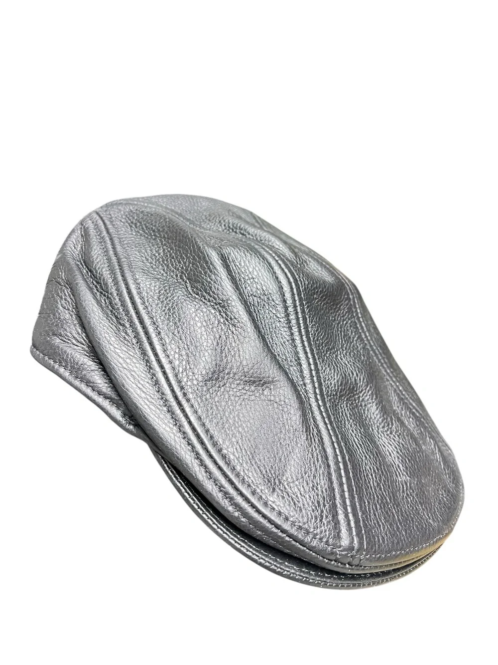 New York Hat Co Leather Newsboy Lambskin Ivy Cap
